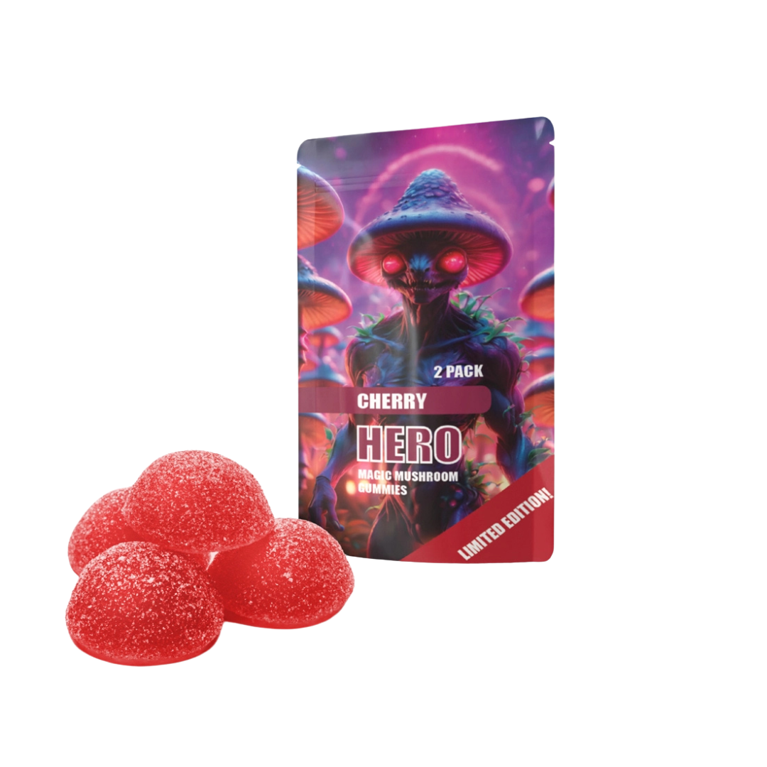 Muscimol Gummies – Cherry (2-pack)