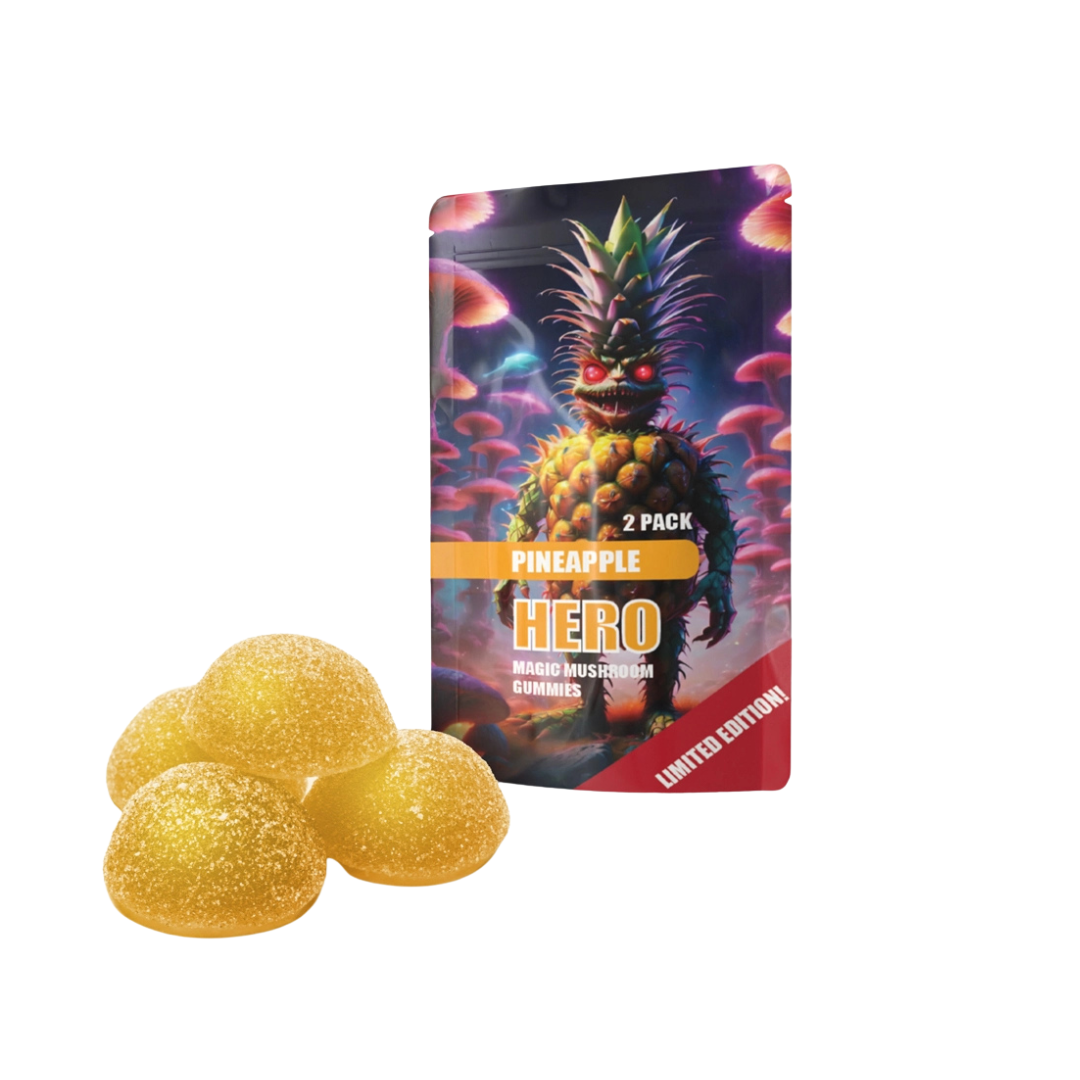 Muscimol Gummies – Pineapple (2-pack)